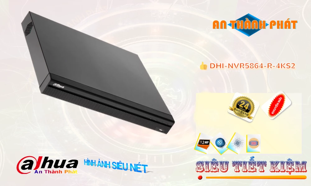 DHI-NVR5864-R-4KS2 Đầu Thu Dahua DHI-NVR5864-R-4KS2 Đầu Thu Dahua
