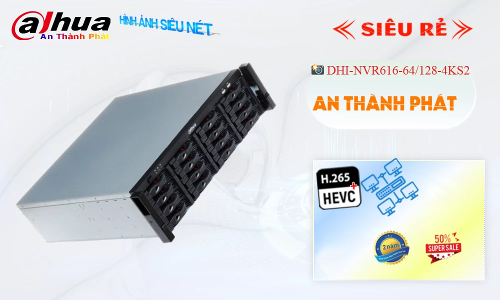 DHI-NVR616-64/128-4KS2 Đầu Ghi Hình Đang giảm giá