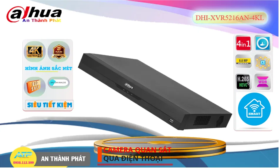 Đầu Ghi Camera DHI-XVR5216AN-4KL Dahua Chất Lượng
