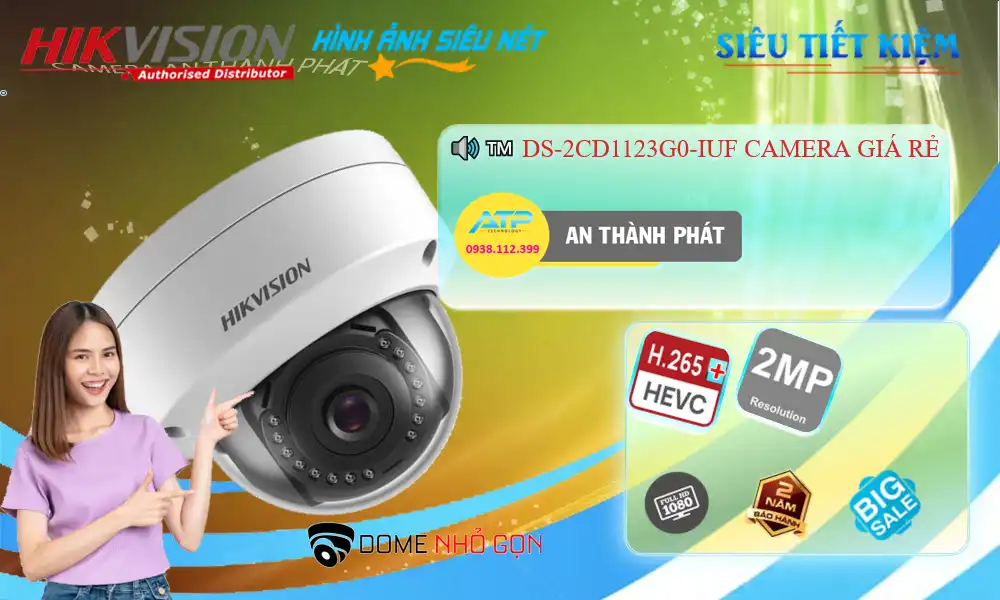 Hikvision DS-2CD1123G0-IUF Hình Ảnh Đẹp