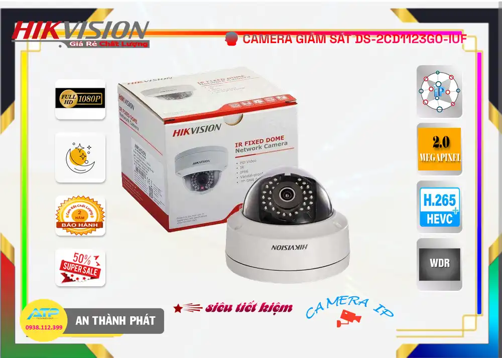 Hikvision DS-2CD1123G0-IUF Hình Ảnh Đẹp