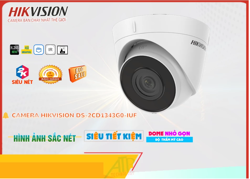 Camera Hikvision đang khuyến mãi DS-2CD1343G0-IUF Camera Hikvision đang khuyến mãi DS-2CD1343G0-IUF