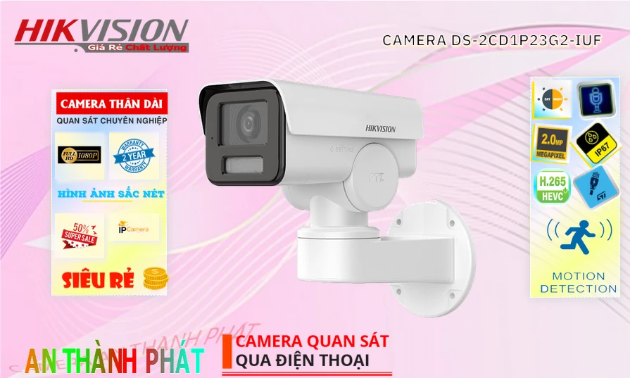 Camera Hikvision DS-2CD1P23G2-IUF Mẫu Đẹp Camera Hikvision DS-2CD1P23G2-IUF Mẫu Đẹp