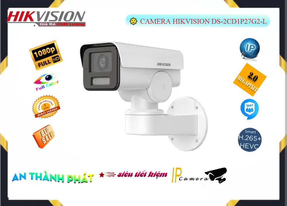 ➠ DS-2CD1P27G2-L sắc nét Hikvision ➠ DS-2CD1P27G2-L sắc nét Hikvision