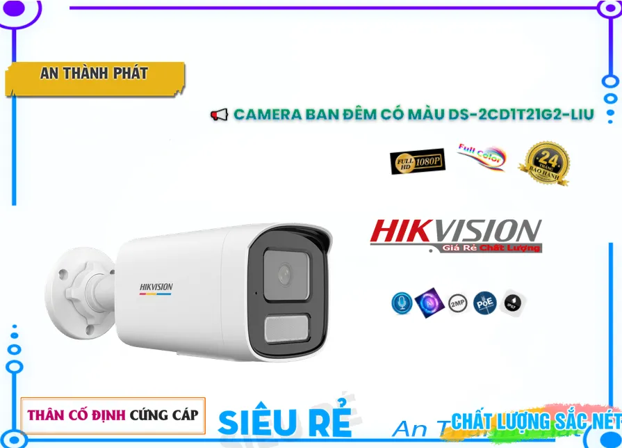 Camera Hikvision DS-2CD1T21G2-LIU,DS-2CD1T21G2-LIU rẻ nhất,DS-2CD1T21G2-LIU giá hấp dẫn,Thông số DS-2CD1T21G2-LIU Công Nghệ POE ,bán DS-2CD1T21G2-LIU,Bán Giá DS-2CD1T21G2-LIU 2.0 MP FULL HD 1080P ,phân phối ,DS-2CD1T21G2-LIU Bán Sỉ,Giá Bán DS-2CD1T21G2-LIU,Nơi Lắp DS-2CD1T21G2-LIU,thông số DS-2CD1T21G2-LIU,DS-2CD1T21G2-LIU giá mới nhất,DS-2CD1T21G2-LIU Giá chiết khấu