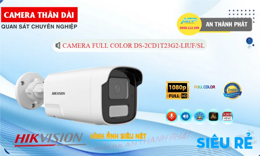 DS-2CD1T23G2-LIUF/SL sắc nét Hikvision DS-2CD1T23G2-LIUF/SL sắc nét Hikvision