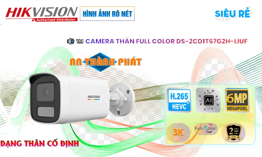 DS-2CD1T67G2H-LIUF camera sắc nét Hikvision ➠ DS-2CD1T67G2H-LIUF camera sắc nét Hikvision ➠