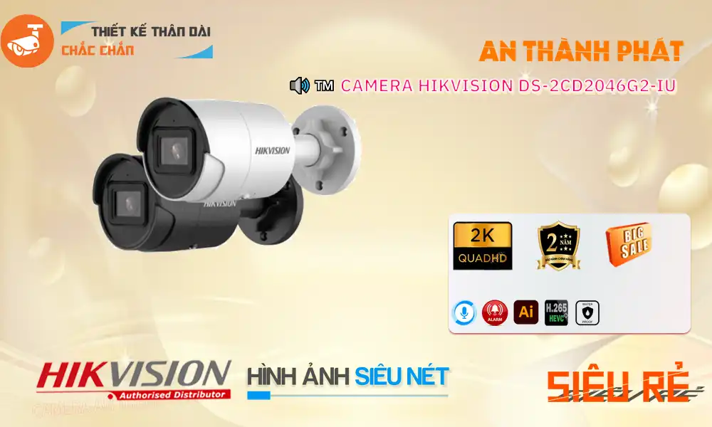 DS-2CD2046G2-IU camera sắc nét Hikvision DS-2CD2046G2-IU camera sắc nét Hikvision