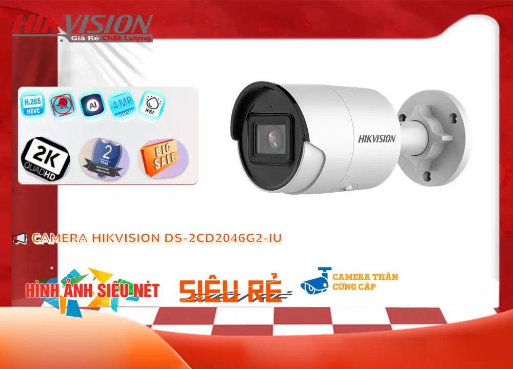 DS-2CD2046G2-IU camera sắc nét Hikvision DS-2CD2046G2-IU camera sắc nét Hikvision