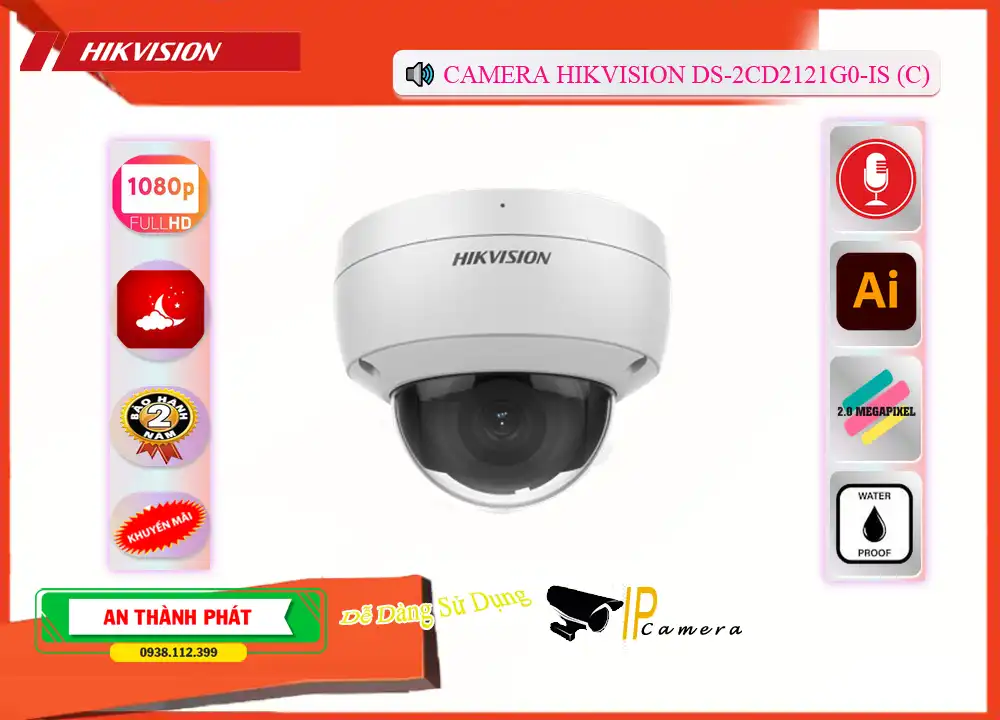Camera Hikvision DS-2CD2121G0-IS (C),DS-2CD2121G0-IS (C) Giá rẻ, Camera Giá re DS-2CD2121G0-IS (C) Công Nghệ Mới,DS-2CD2121G0-IS (C) Cấp Nguồ Qua Dây Mạng  Tốt nhất,DS-2CD2121G0-IS (C) Giá chiết khấu,phân phối DS-2CD2121G0-IS (C) FULL HD 1080P 2.0 megapixel ,Nơi Lắp DS-2CD2121G0-IS (C),DS-2CD2121G0-IS (C) Giá rẻ,DS-2CD2121G0-IS (C) Công Nghệ Mới