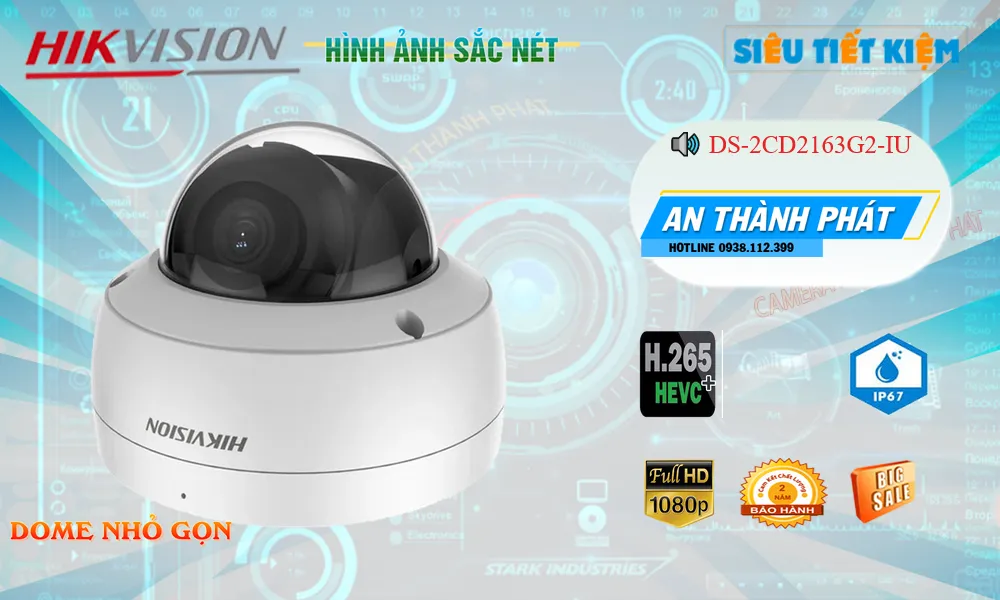 DS-2CD2163G2-IU Camera Giám Sát Chức Năng Cao Cấp