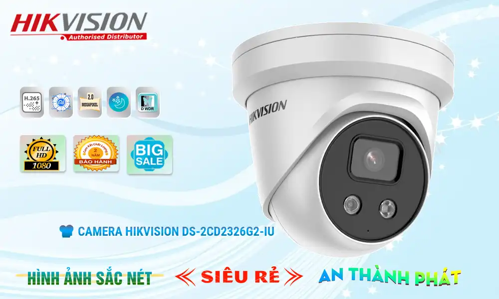 DS-2CD2326G2-IU sắc nét Hikvision