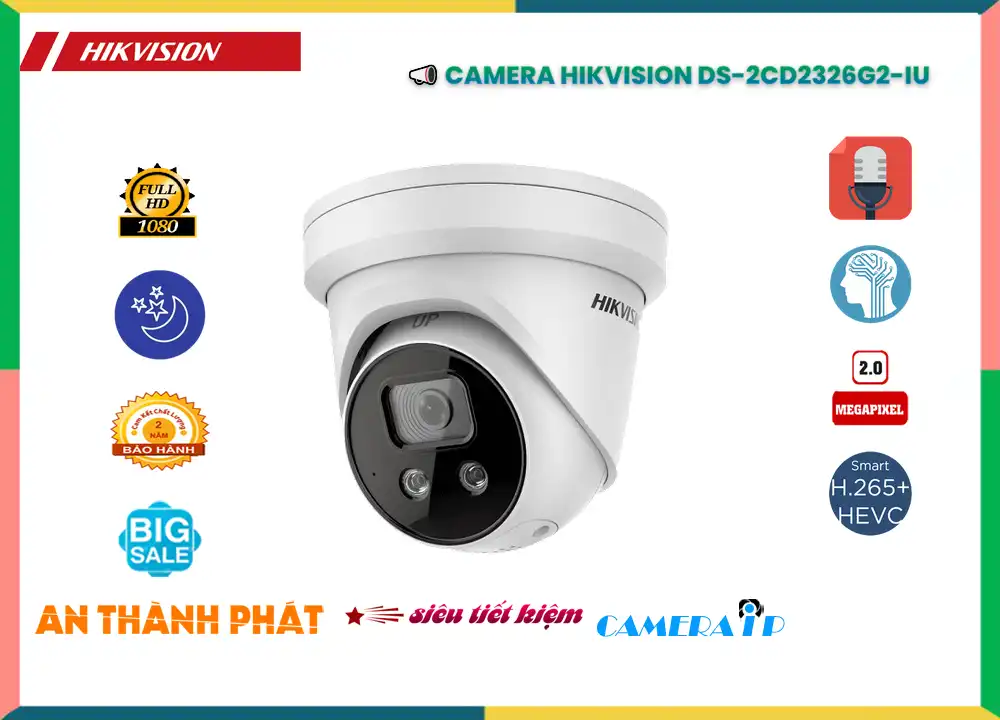 Camera Hikvision DS-2CD2326G2-IU,Giá DS-2CD2326G2-IU HD IP ,phân phối DS-2CD2326G2-IU, Loại Camera DS-2CD2326G2-IU Bán Lỗ,DS-2CD2326G2-IU giá hấp dẫn,công nghê DS-2CD2326G2-IU FULL HD 1080P ,DS-2CD2326G2-IU Công Nghệ Mới,thông số DS-2CD2326G2-IU,DS-2CD2326G2-IU Chất lượng nhất,DS-2CD2326G2-IU Giá chiết khấu,DS-2CD2326G2-IU Giá Hấp Dẫn,DS-2CD2326G2-IU mới,Bán giá rẻ DS-2CD2326G2-IU