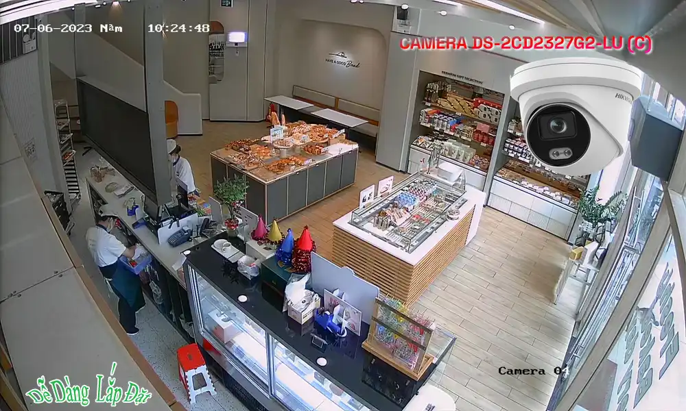 DS-2CD2327G2-LU (C) sắc nét Hikvision