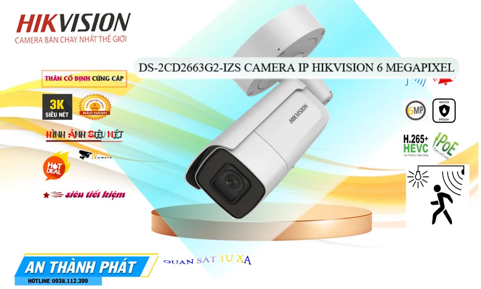 DS-2CD2663G2-IZS Sắc Nét Hikvision