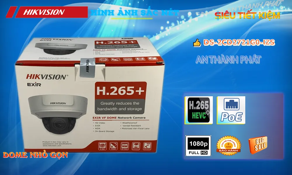 DS-2CD2721G0-IZS Camera Với giá cạnh tranh Hikvision DS-2CD2721G0-IZS Camera Với giá cạnh tranh Hikvision