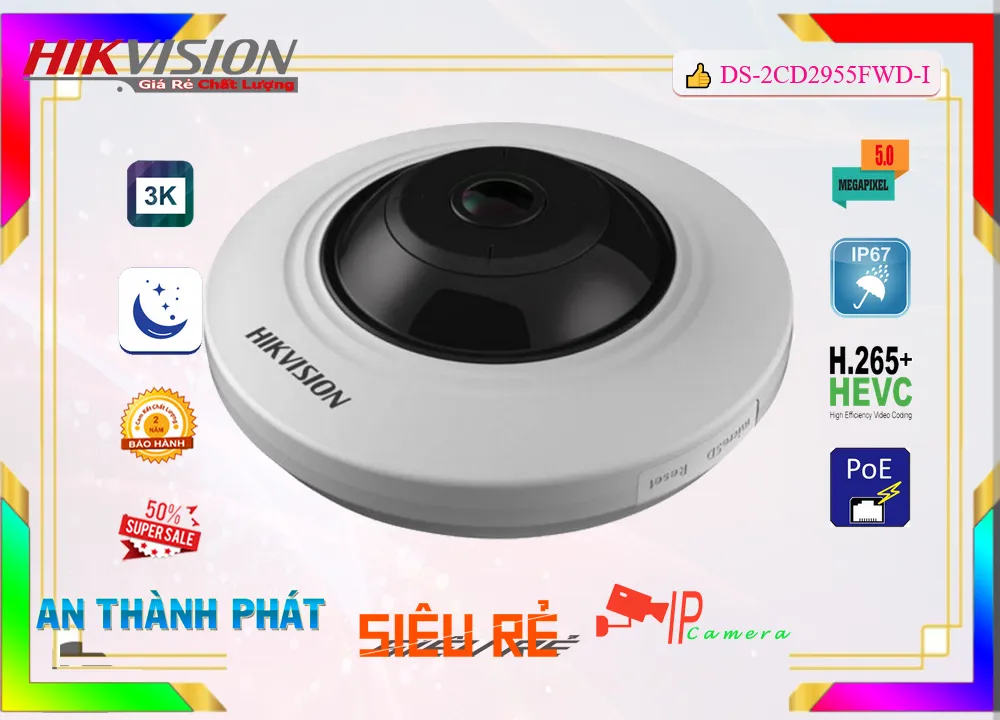 Camera DS-2CD2955FWD-I Chức Năng Cao Cấp ✔ Camera DS-2CD2955FWD-I Chức Năng Cao Cấp ✔