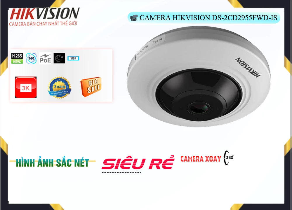 Camera DS-2CD2955FWD-IS Công Nghệ Mới Camera DS-2CD2955FWD-IS Công Nghệ Mới