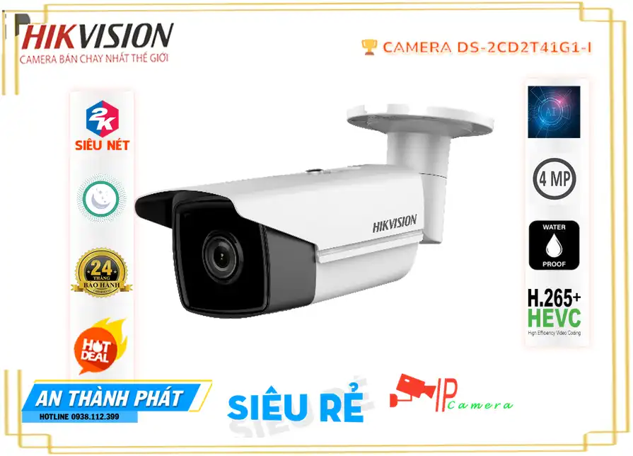 DS-2CD2T41G1-I Camera An Ninh Chức Năng Cao Cấp DS-2CD2T41G1-I Camera An Ninh Chức Năng Cao Cấp