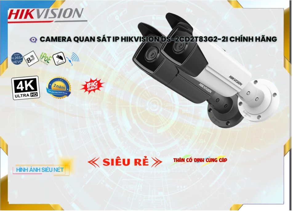 DS-2CD2T83G2-2I Camera Hikvision DS-2CD2T83G2-2I Camera Hikvision