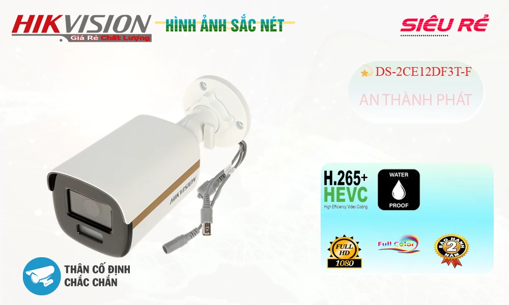 Camera Hikvision Chất Lượng DS-2CE12DF3T-F