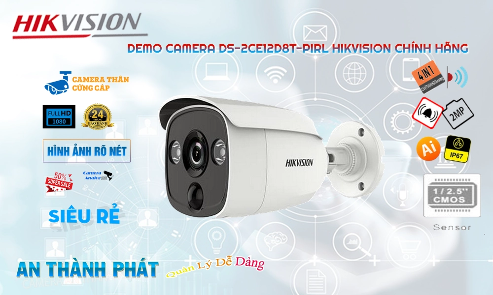 Hikvision DS-2CE12H0T-PIRL Hình Ảnh Đẹp