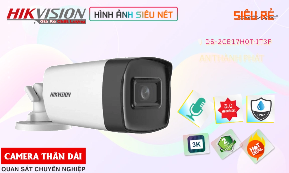 Camera HD Anlog DS-2CE17H0T-IT3F Công Nghệ Mới ❇