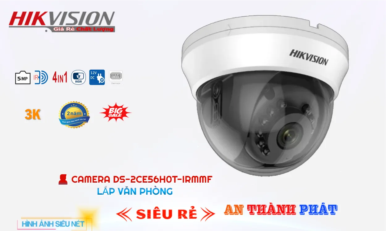 Camera Giá Rẻ Hikvision DS-2CE56H0T-IRMMF Chức Năng Cao Cấp Camera Giá Rẻ Hikvision DS-2CE56H0T-IRMMF Chức Năng Cao Cấp