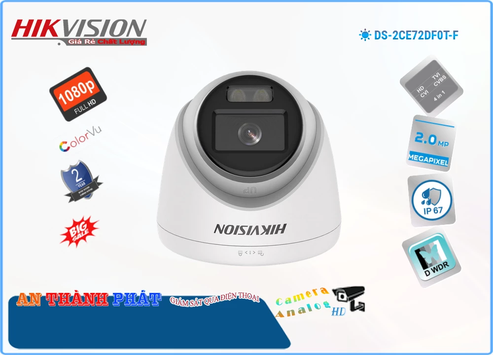 DS-2CE72DF0T-F Camera Với giá cạnh tranh Hikvision DS-2CE72DF0T-F Camera Với giá cạnh tranh Hikvision