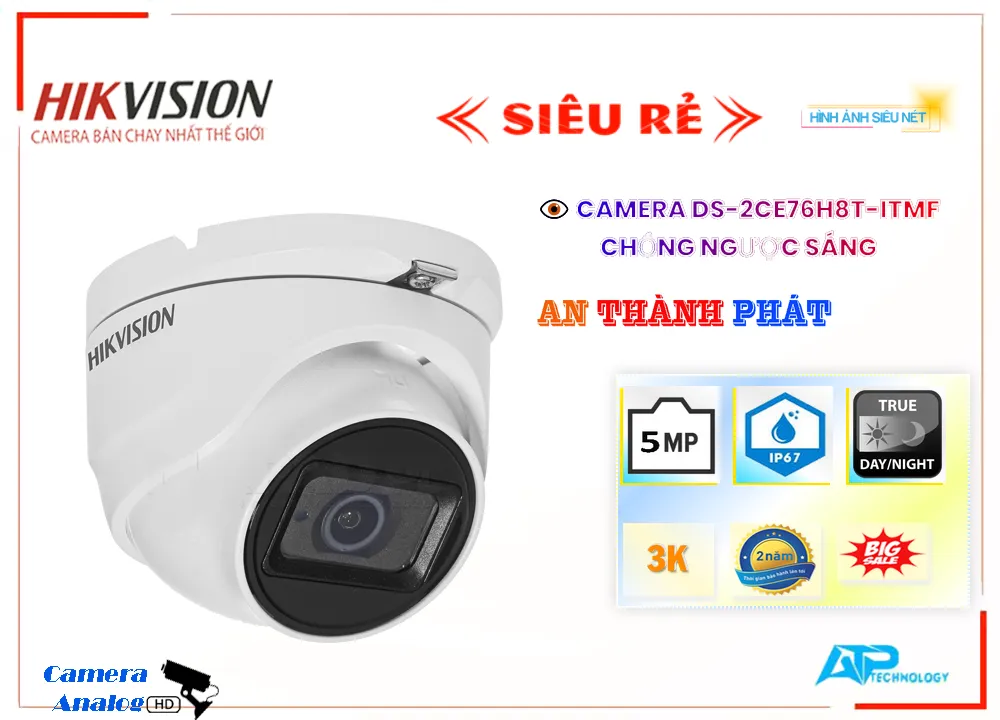 ✅ DS-2CE76H8T-ITMF Camera Hikvision Giá rẻ ✅ DS-2CE76H8T-ITMF Camera Hikvision Giá rẻ