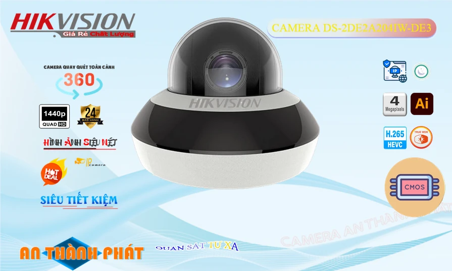 ✓ Camera Hikvision DS-2DE2A204IW-DE3 ✓ Camera Hikvision DS-2DE2A204IW-DE3