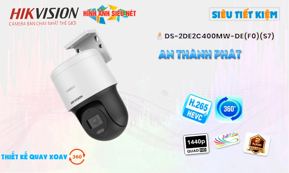 DS-2DE2C400MW-DE(F0)(S7) Camera Chất Lượng Hikvision