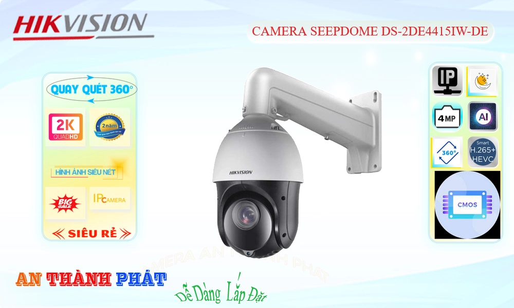 DS-2DE4415IW-DE Camera Công Nghệ IP Chất Lượng Hikvision DS-2DE4415IW-DE Camera Công Nghệ IP Chất Lượng Hikvision