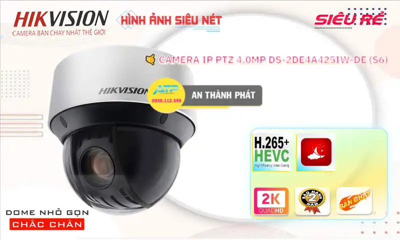 DS-2DE4A425IW-DE (S6) sắc nét Hikvision