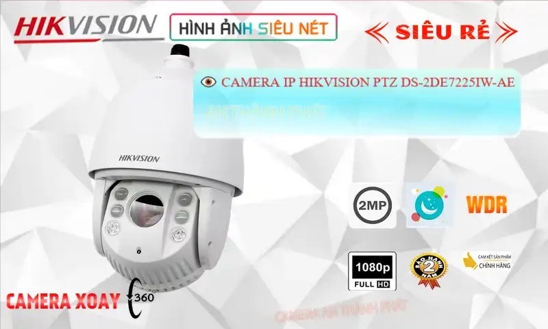 DS-2DE7225IW-AE sắc nét Hikvision ➠