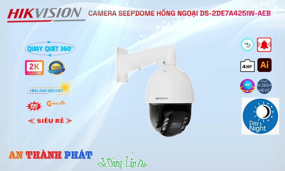 Camera Hikvision DS-2DE7A425IW-AEB ✲