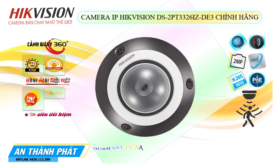✅ Camera An Ninh Hikvision DS-2PT3326IZ-DE3 Giá rẻ ✅ Camera An Ninh Hikvision DS-2PT3326IZ-DE3 Giá rẻ