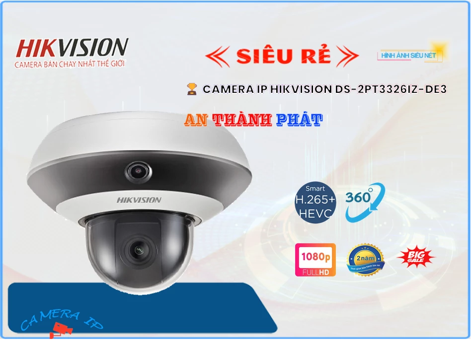 ✅ Camera An Ninh Hikvision DS-2PT3326IZ-DE3 Giá rẻ ✅ Camera An Ninh Hikvision DS-2PT3326IZ-DE3 Giá rẻ