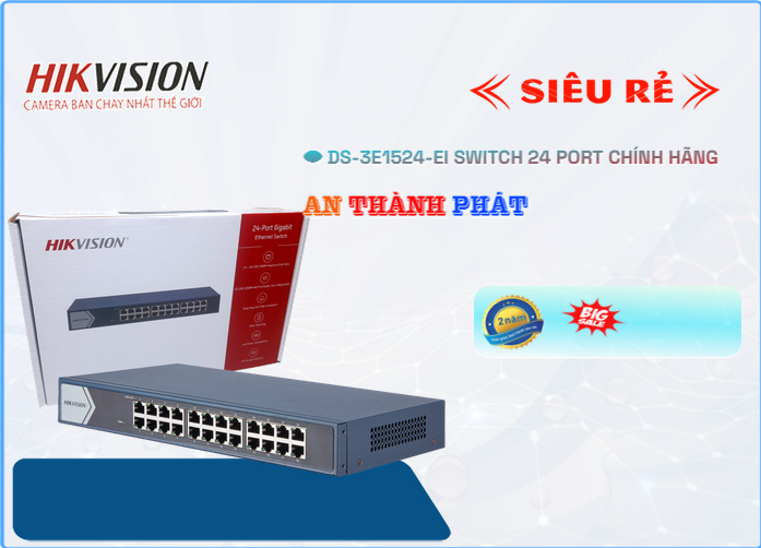 DS-3E1524-EI Switch chia mạng Hikvision DS-3E1524-EI Switch chia mạng Hikvision