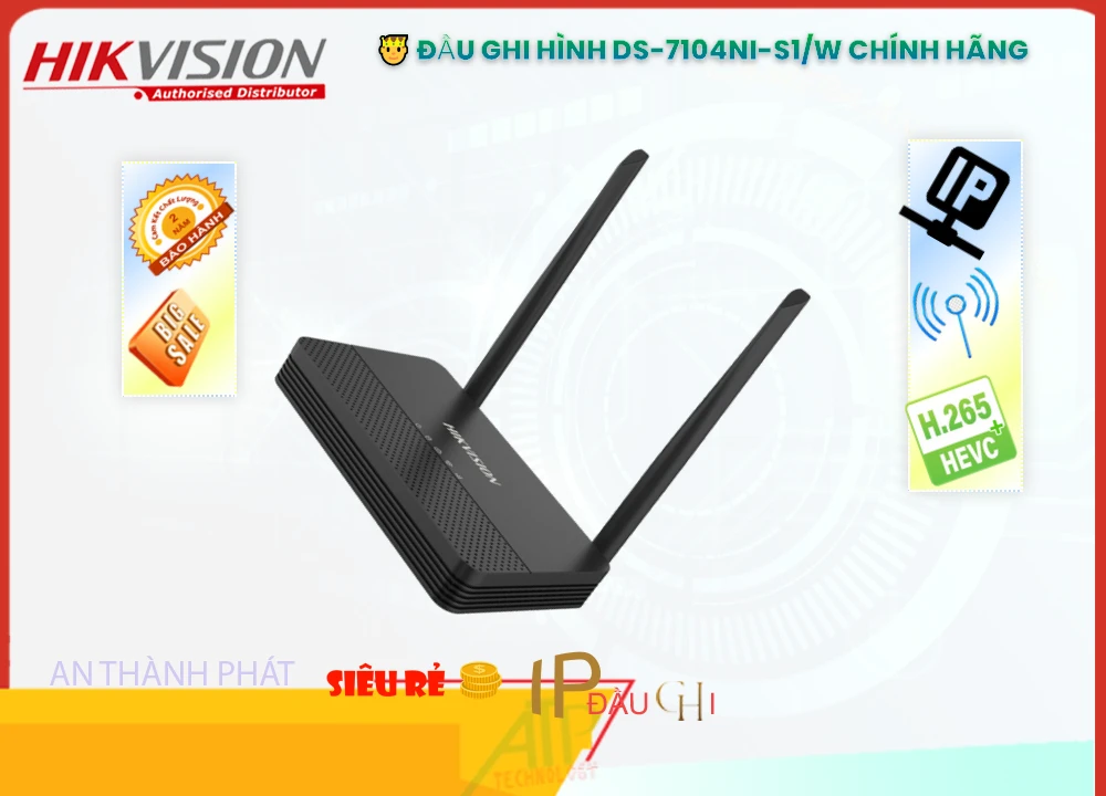 DS-7104NI-S1/W Đầu Thu Hikvision DS-7104NI-S1/W Đầu Thu Hikvision