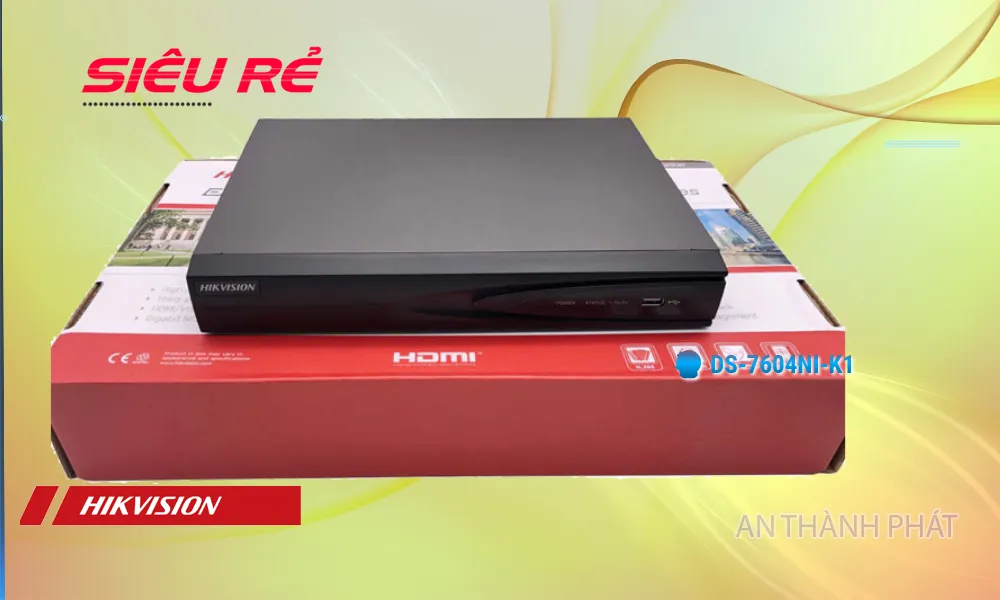 DS-7604NI-K1 Hikvision Thiết kế Đẹp