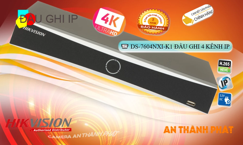 DS-7604NXI-K1Thiết Bị Ghi Hình Chất Lượng Hikvision