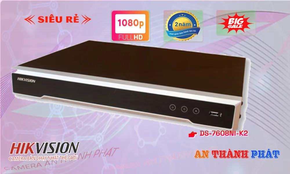 Đầu Thu Hikvision DS-7608NI-K2