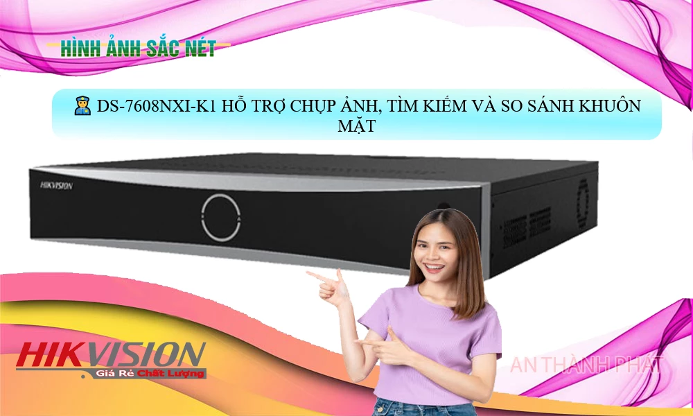 Đầu Ghi Camera DS-7608NXI-K1 Hikvision Chất Lượng Đầu Ghi Camera DS-7608NXI-K1 Hikvision Chất Lượng