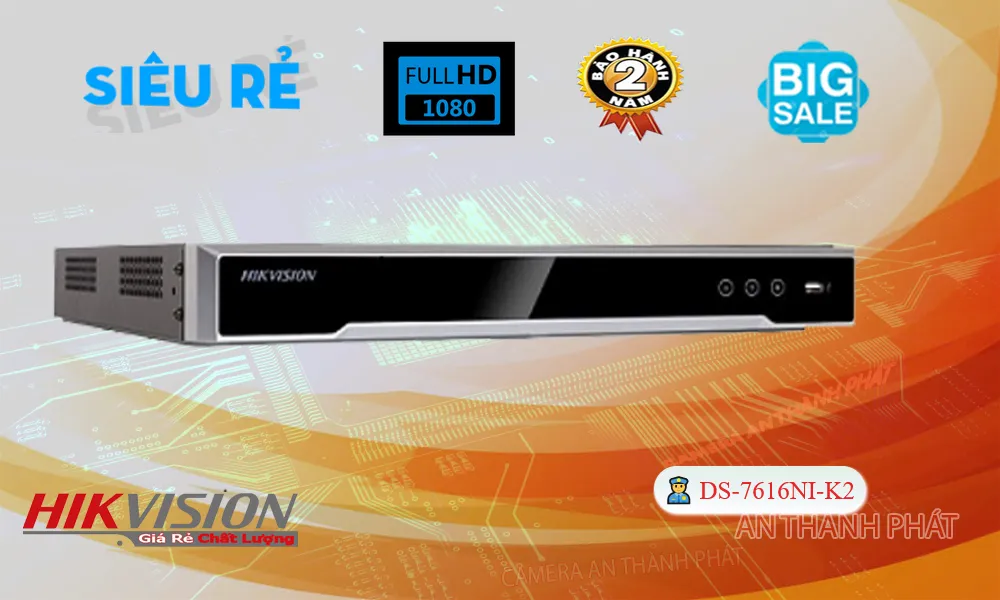 Đầu Thu Hikvision DS-7616NI-K2 Đầu Thu Hikvision DS-7616NI-K2