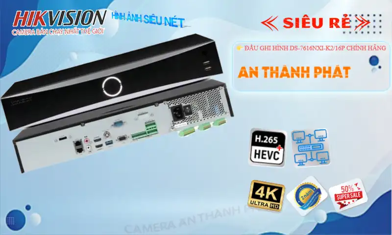 Đầu Thu DS-7616NXI-K2/16P Hikvision