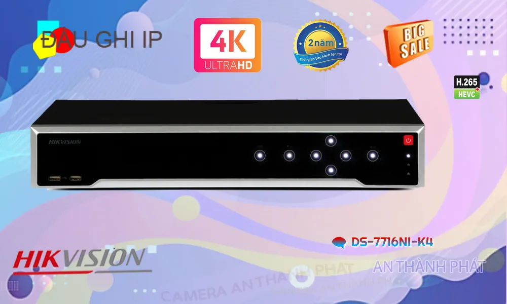🌟👌 Đầu ghi Hikvision DS-7716NI-K4 Tiết Kiệm