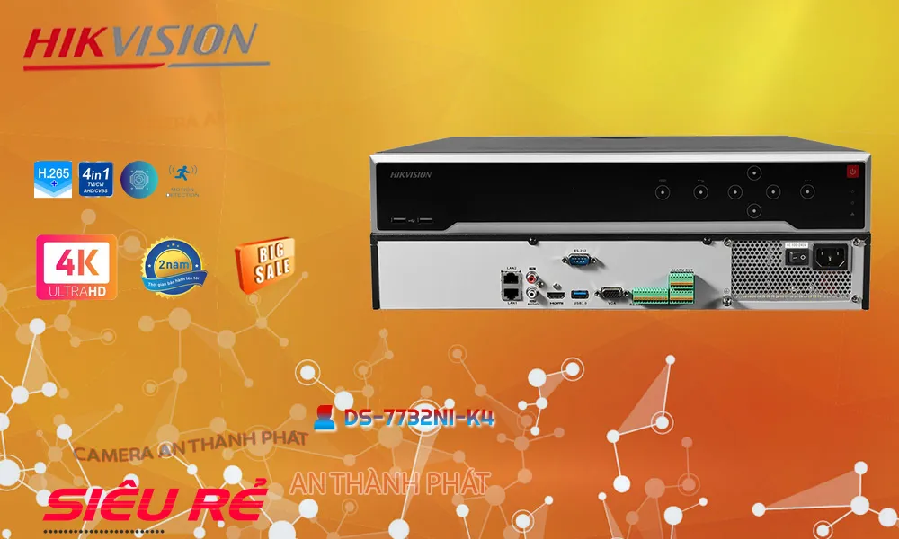 DS-7732NI-K4 Đầu Ghi Hikvision DS-7732NI-K4 Đầu Ghi Hikvision