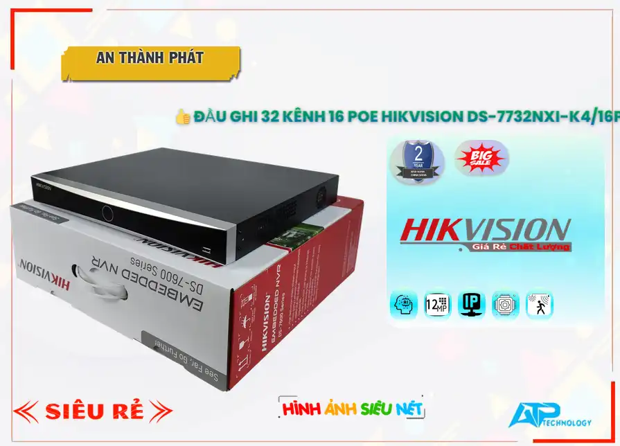 DS-7732NXI-K4/16P tiết kiệm Hikvision DS-7732NXI-K4/16P tiết kiệm Hikvision