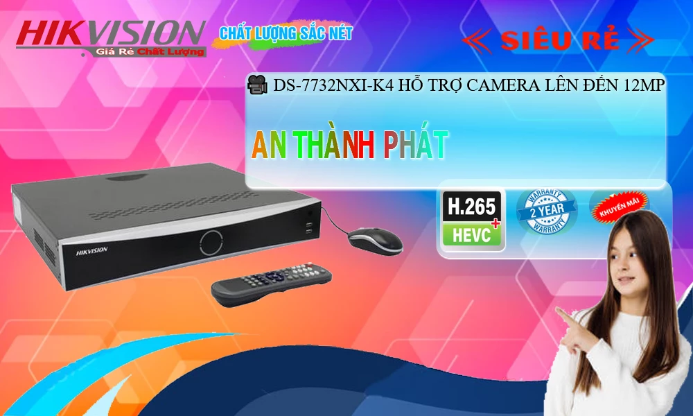 Đầu Ghi Camera DS-7732NXI-K4 Hikvision Với giá cạnh tranh Đầu Ghi Camera DS-7732NXI-K4 Hikvision Với giá cạnh tranh